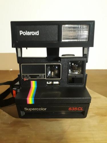 Cámara Polaroid Antigua Supercolor Con Flash