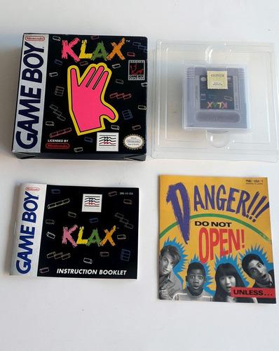 Juego Klax Nintendo Game Boy - Completo - Sin Uso