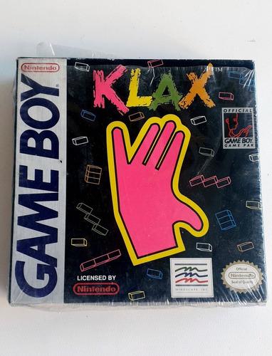 Juego Klax Nintendo Game Boy - Completo Sin Uso Selofan Roto