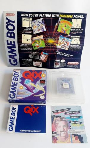 Juego Qix Nintendo Game Boy - Completo Sin Uso - Sin Selofan
