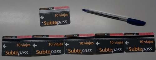 Subtepass Boletos Pases Tarjeta Tickets Pasaje Tira Serie