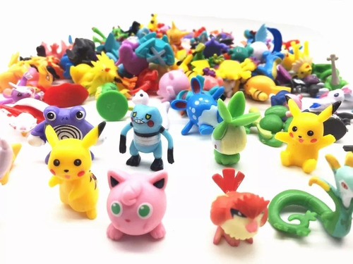 Bolsa Conteniendo 48 Mini Pokémon 2-3 Cm Al Azar Sin
