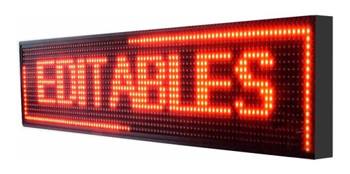 Cartel Letrero Led Programable x27cm (vte