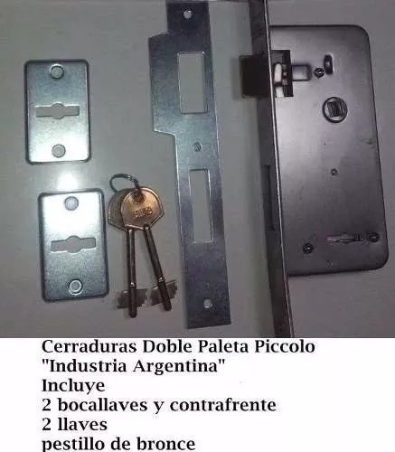 Cerradura Doble Paleta Piccolo Similar Prive 200