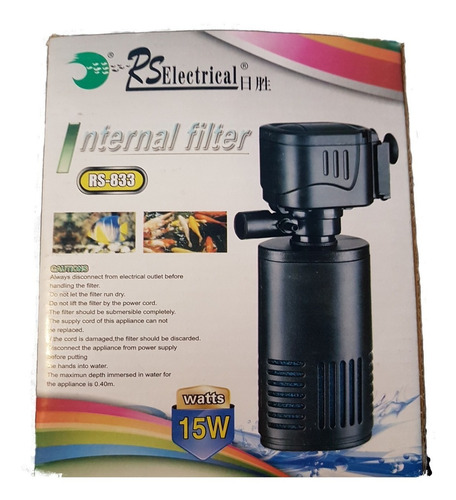 Filtro Rs-833- Potente Silencioso Acuario Pecera 880 Lxh