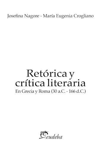 Libro Retorica Y Critica Literaria De Josefina Nagore