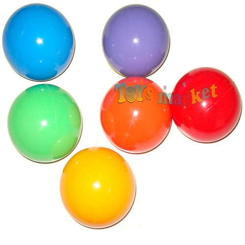 Pelotas Pelotero X 100 Plastico Virgen Brillantes De 9 Cm