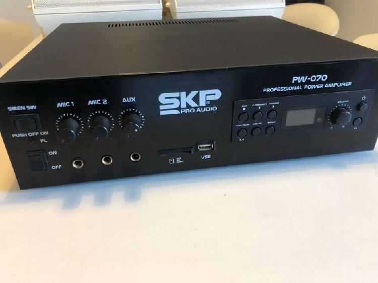 Amplificador de potencia y 6 parlantes skp pro audio