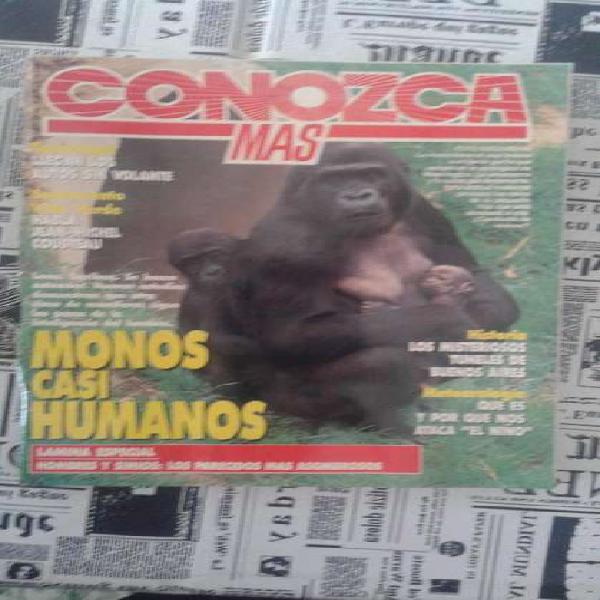 Antigua Revista Antigua Conozca, Mas Monos Casi Humanos