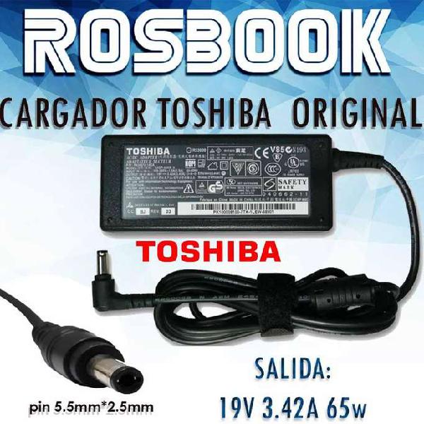 Cargador Para Notebook Toshiba Original 19v 3.42a