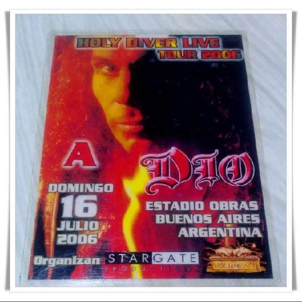 Dio en Argentina - Credencial de prensa - Obras 2006 -