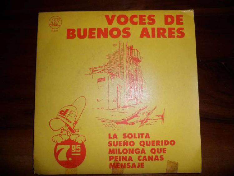 Disco doble de vinilo Voces de Buenos Aires - Tango