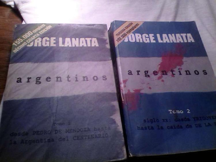 J.Lanata,ARGENTINOS(precio por los dos)