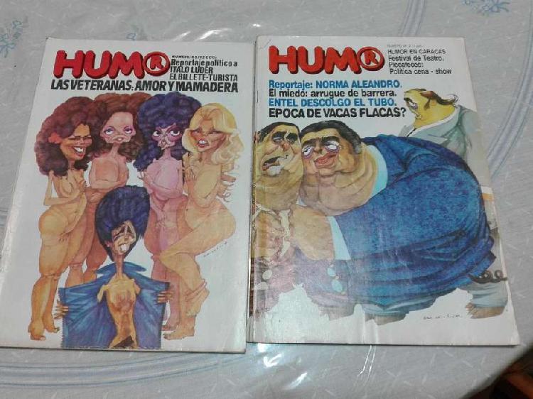 Liquido 2 antiguos números de la revista HUMOR de 1981.