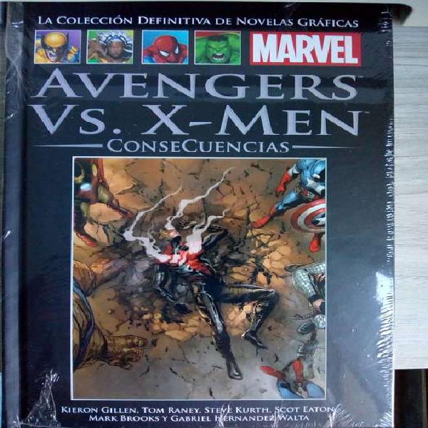 Novelas Gráficas Marvel Salvat Tapa Negra Avengers vs.