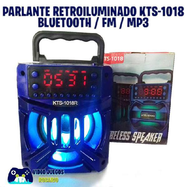 Parlante Retroiluminado Portátil KTS-1018