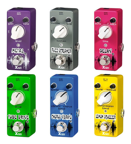 Pedal Efecto Metal Fuzz Delay Overdrive Chorus Compresor Pro