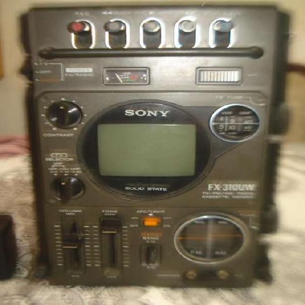 Radiograbador Con Mini Tv Sony Vintage Fx310uw Exc.no Envio