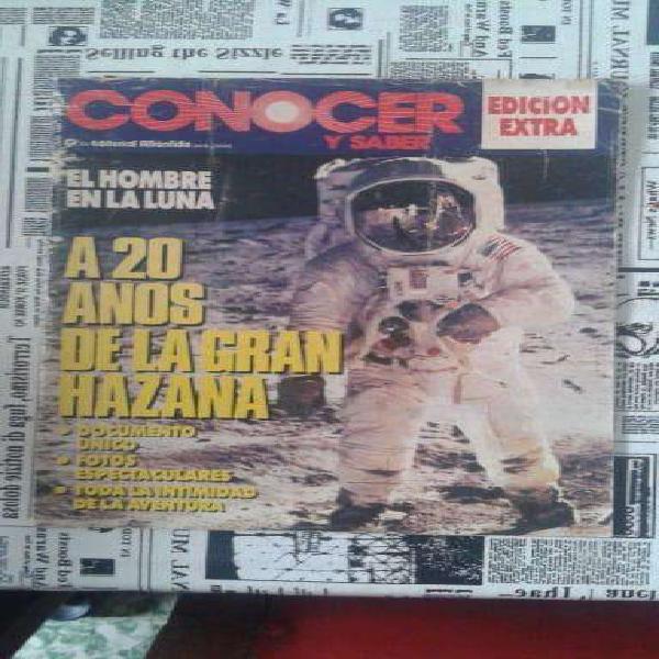 Revista Conocer Y Saber Año 1989 El Hombre En La Luna
