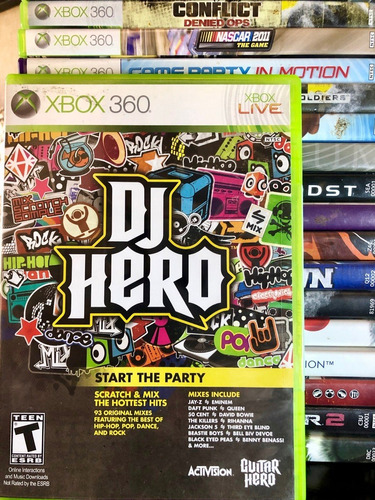 Juego Xbox 360-dj Hero Preguntar Por Consola - Fisico