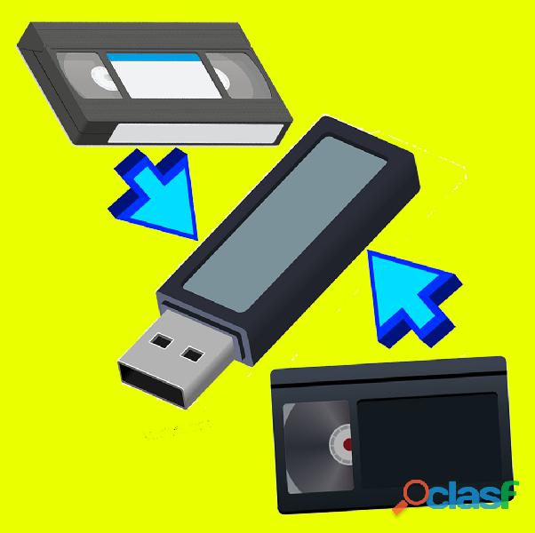 VIDEOCASSETTES A PENDRIVE