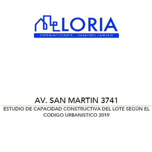 San Martin, Av. 3700 - Lote en Venta en Paternal, Capital