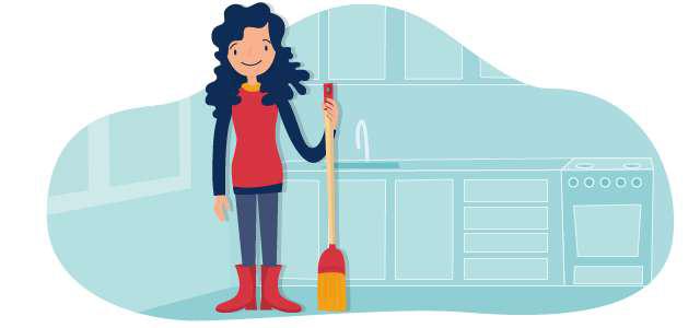 Auxiliar de limpieza doméstica