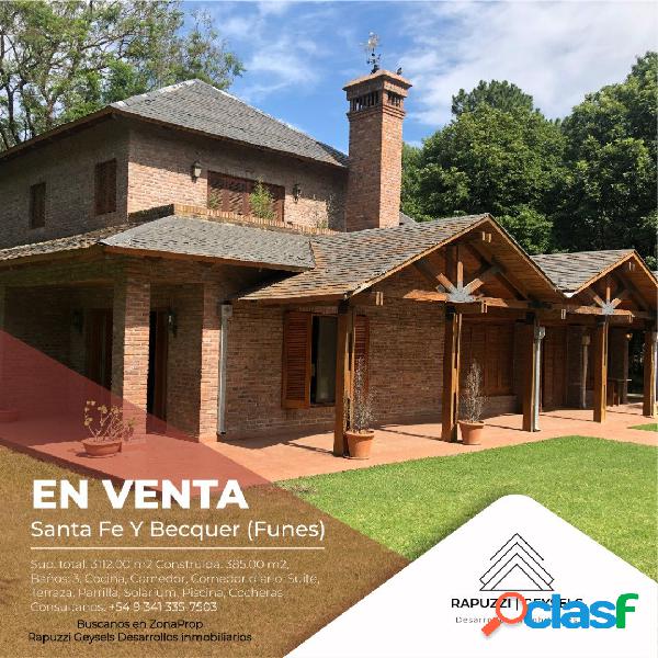 CASA EN VENTA FUNES 3 DORMITORIOS