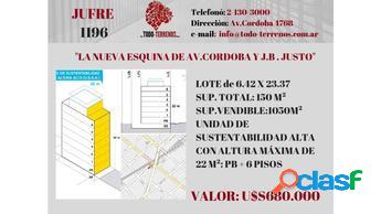 Lote en villa crespo