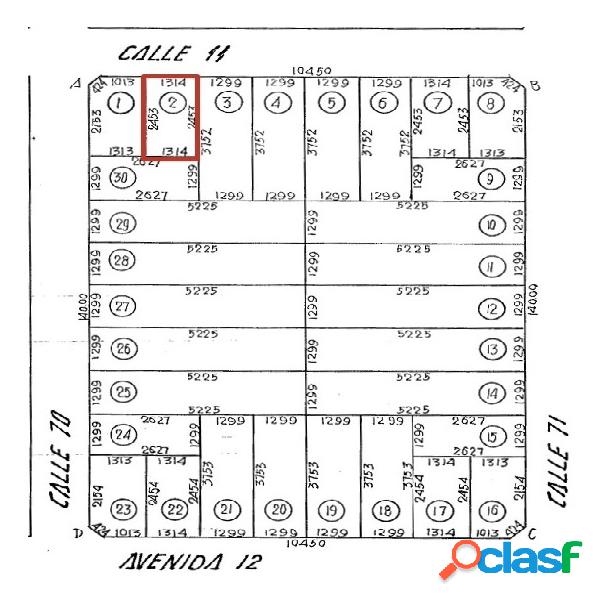 Mar Del Tuyu. Lote 13 X 24. 10 Cuadras Del Mar U$ 5.500.-