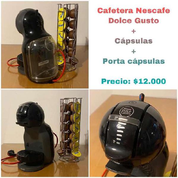 Nescafe dolce gusto + capsulas + porta capsula