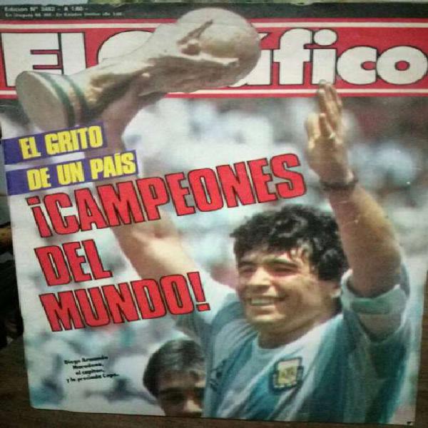 Revista El Gráfico Campeon del Mundo 1986