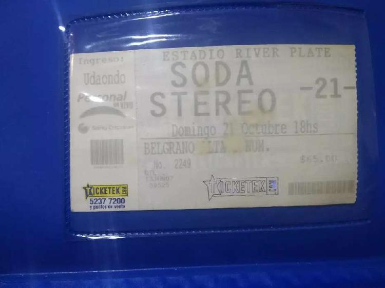 Ticket soda stereo en River