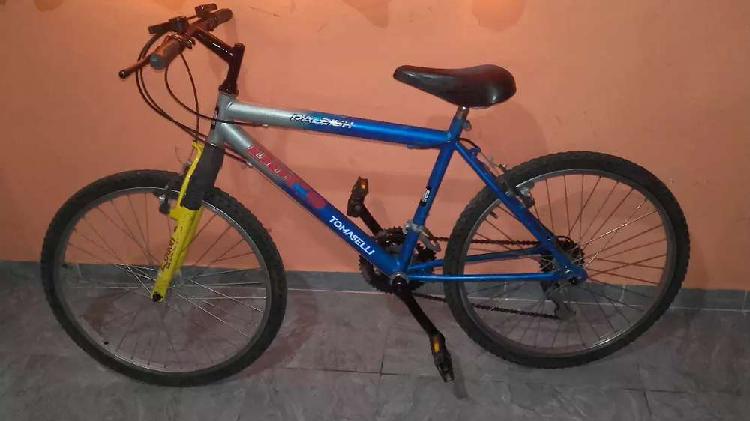 Vendo bicicleta todo terreno de varon rodado 24 con cambios