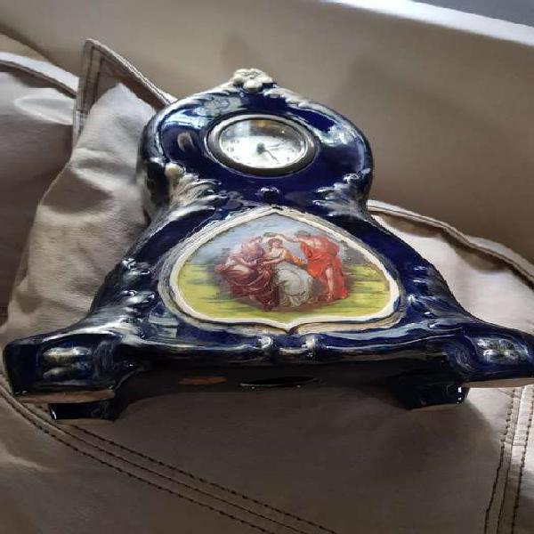 Antigüedad Reloj Ceramica Funcionando 1950 checoslovaco