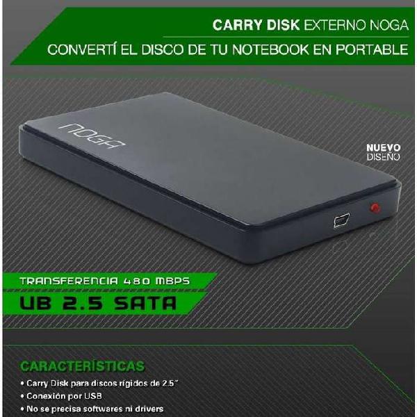 Carry Disk Externo Ub 2.5 Sata Noga We-1023