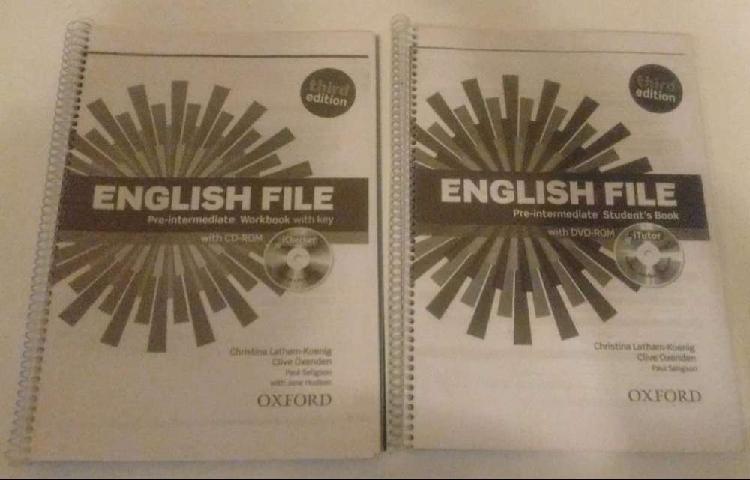 English File Pre-intermediate Workbook+student's Book+cd