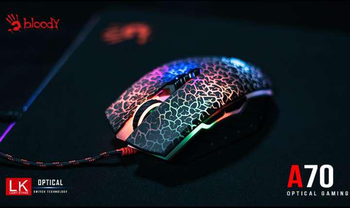 Mouse Gamer 《NUEVO》 Bloody A70 RGB 8 Botones 3200