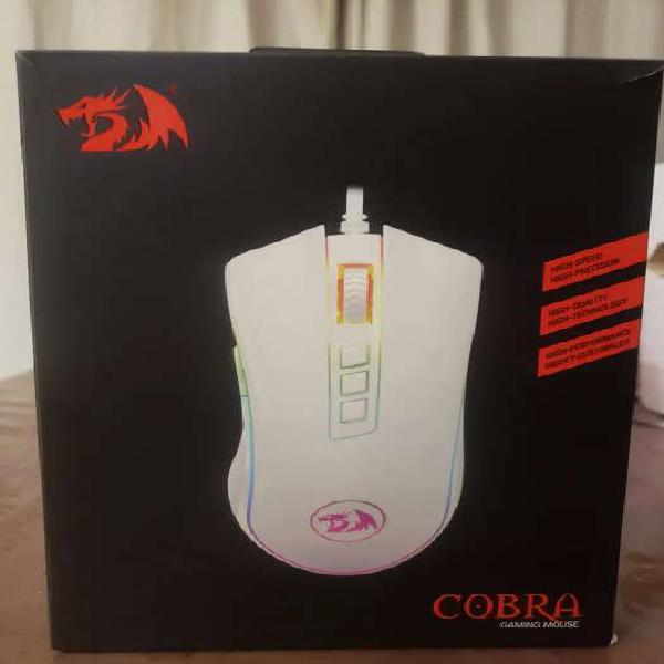 Mouse Gamer Redragon Cobra Chroma Blanco M711w 10000dpi