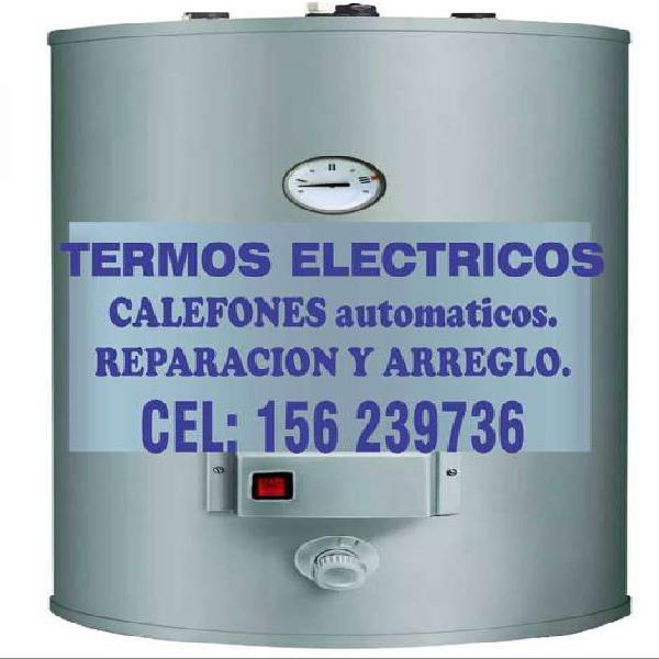 Reparación de termotanques, calefones ionizados y calderas.