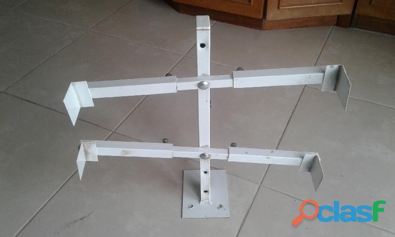 SOPORTE MICROONDA EXTENSIB HIERRO BLANCO