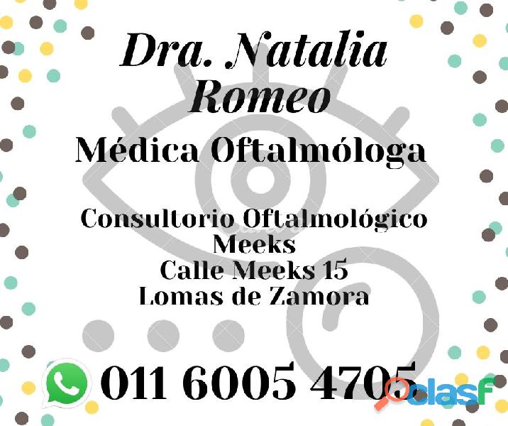 Oftalmóloga Dra. Natalia Romeo
