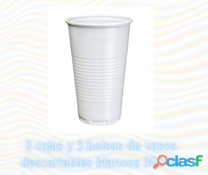 MEGA VENTA DE VASOS DESCARTABLES VASOS DE VIDRIO COPAS Y MAS