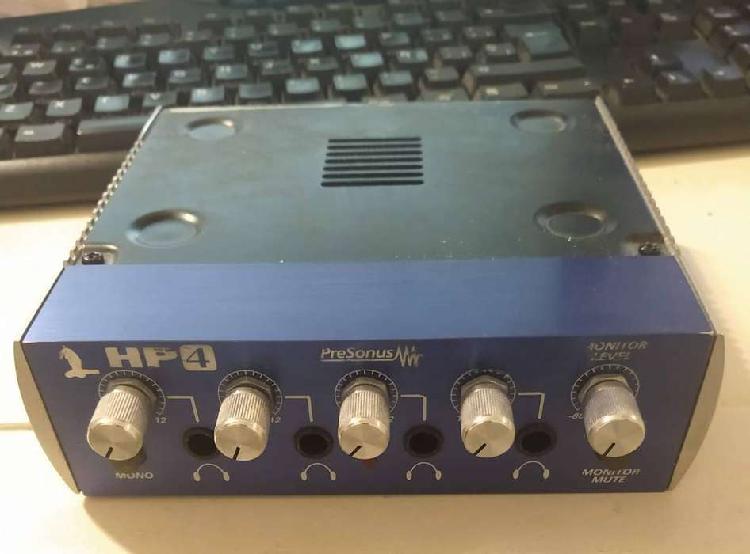 Amplificador de auriculares Presonus HP4, 4 canales.