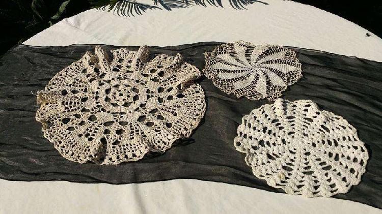 Carpetas redondas tejidas crochet