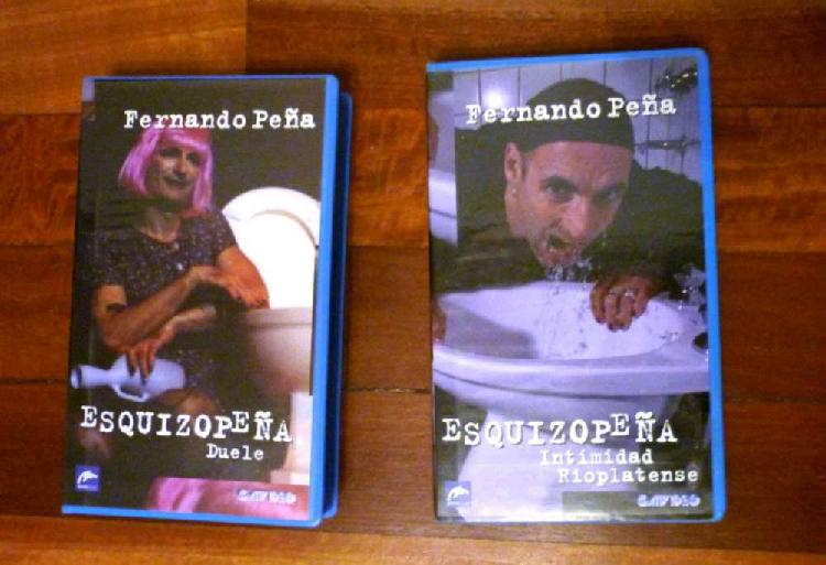 ESQUIZOPEÑA FERNANDO PEÑA VHS X 2 INTIMIDAD RIOPLATENSE Y