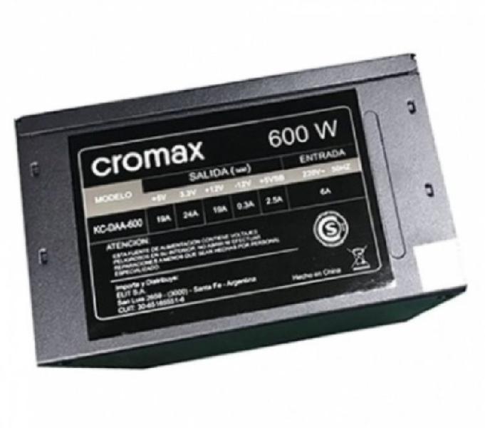 Fuente Cromax 600W