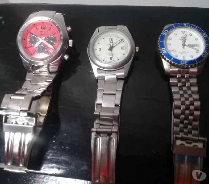 Vendo tres relojes muñeca usados a reparar