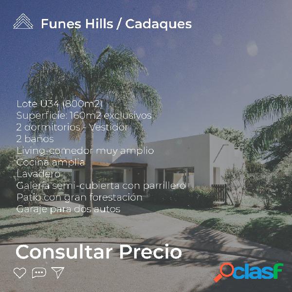 BARRIO FUNES HILLS, CASA EN VENTA 2 DORMITORIOS