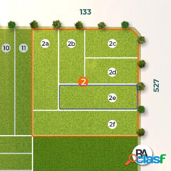 La Plata, 133 y 527. Lote 2 E